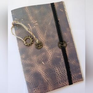 Junk Journal "GENTLEMAN'S DIARY" Vintage Masculine Mens 8.5"x5.5"+Ephemera 40p